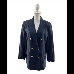 J.G. Hook Vintage Linen Double Breasted Jacket